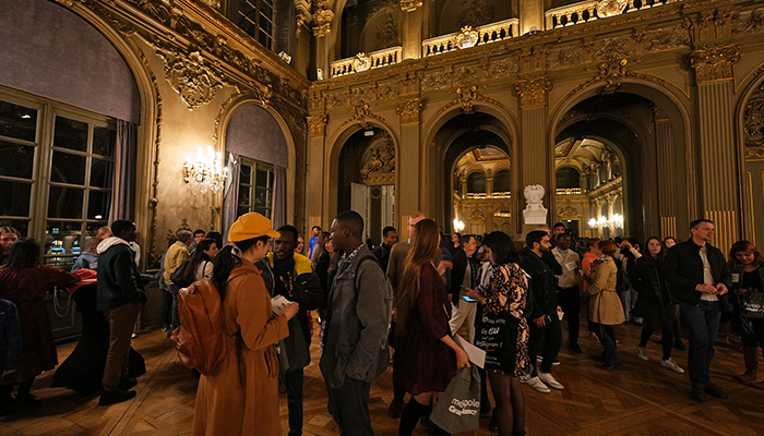 Photographie de la réception à l'Hôtel de Ville de Nancy lors de Faim d'échanges 2022.