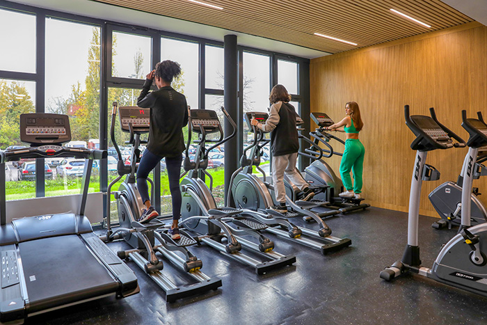 Salle de sport de la résidence universitaire Saulcy.