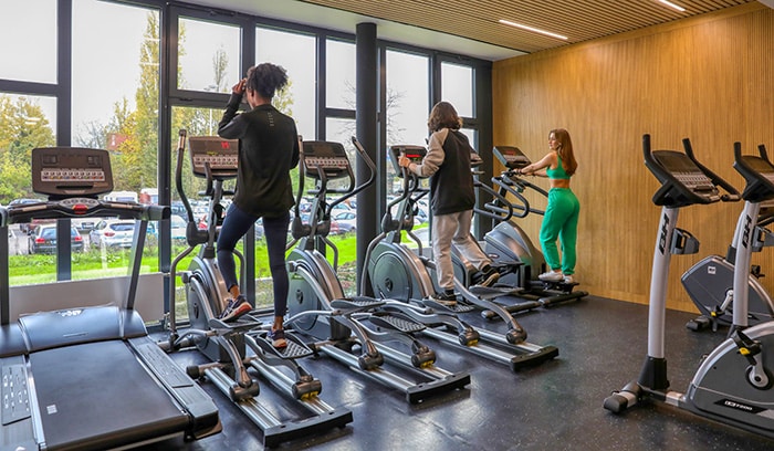 La salle fitness la résidence du Saulcy à Metz et son équipement sportif.