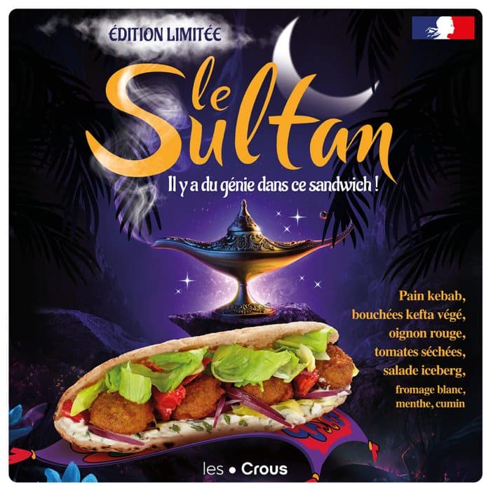 Le Sultan, le sandwich en édition limitée de novembre ! 1 Le Sultan, le sandwich du mois de novembre en édition limitée du Crous Lorraine