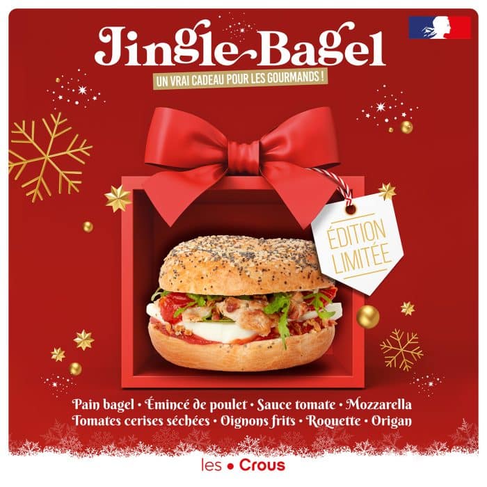 crous lorraine sandwich mois decembre jingle bagel