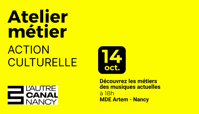 Atelier métier : Action culturelle 1 LAC 14.10